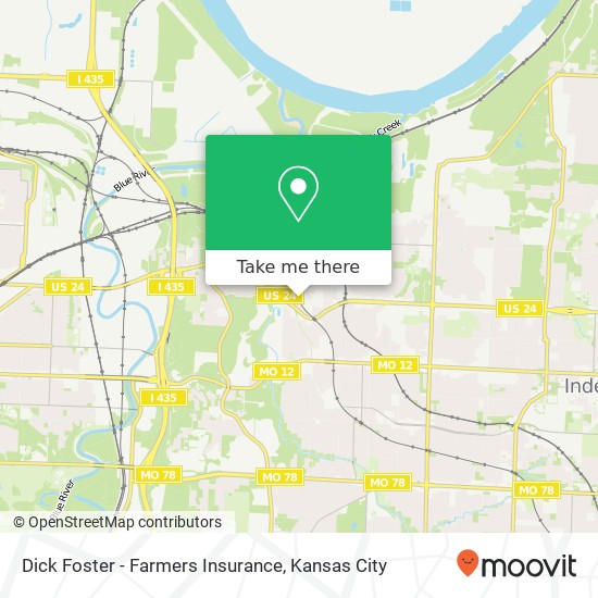 Dick Foster - Farmers Insurance map