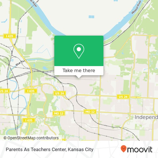 Parents As Teachers Center map