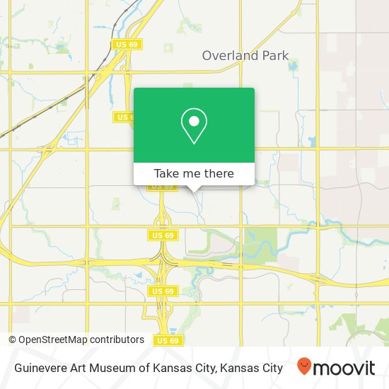 Guinevere Art Museum of Kansas City map