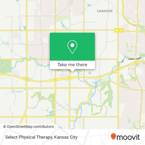 Select Physical Therapy map