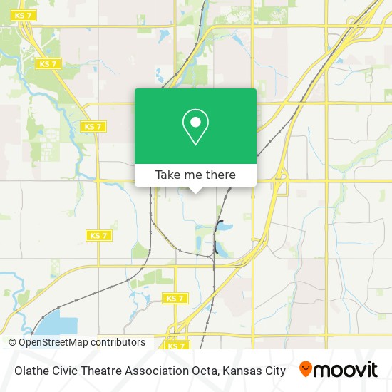 Mapa de Olathe Civic Theatre Association Octa