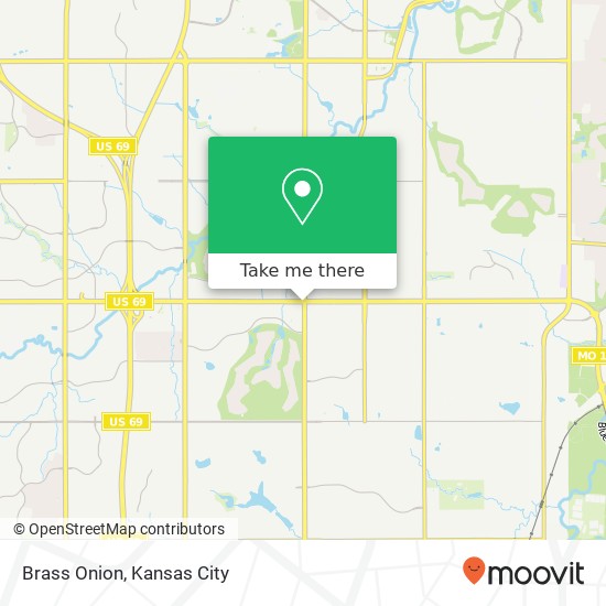 Mapa de Brass Onion, 5501 W 135th St Overland Park, KS 66223