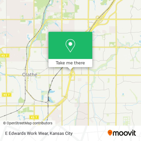 E Edwards Work Wear map