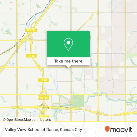 Valley View School of Dance map