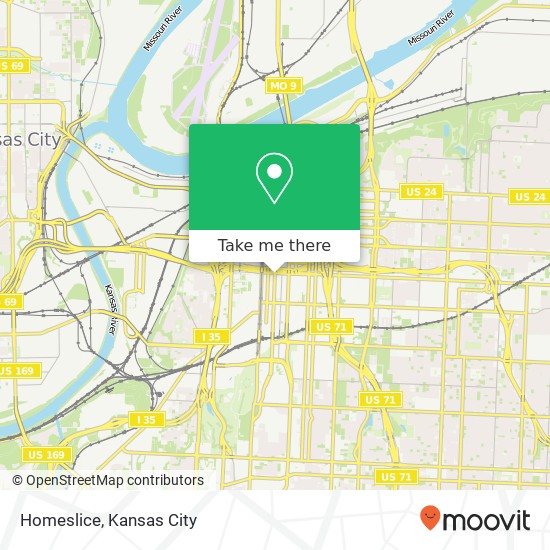 Mapa de Homeslice, 1501 Grand Blvd Kansas City, MO 64108