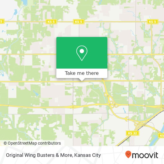 Mapa de Original Wing Busters & More, 7551 State Ave Kansas City, KS 66112