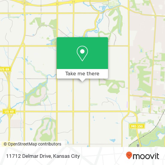 11712 Delmar Drive map