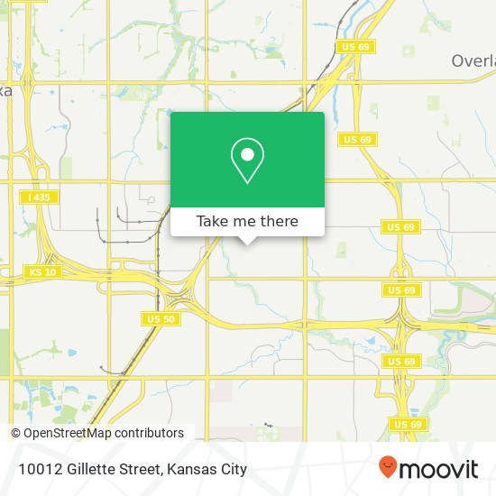 10012 Gillette Street map
