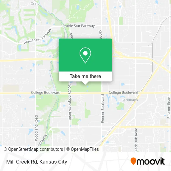 Mill Creek Rd map