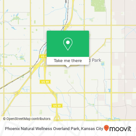 Mapa de Phoenix Natural Wellness Overland Park