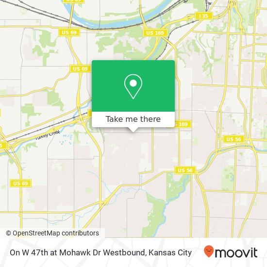 Mapa de On W 47th at Mohawk Dr Westbound