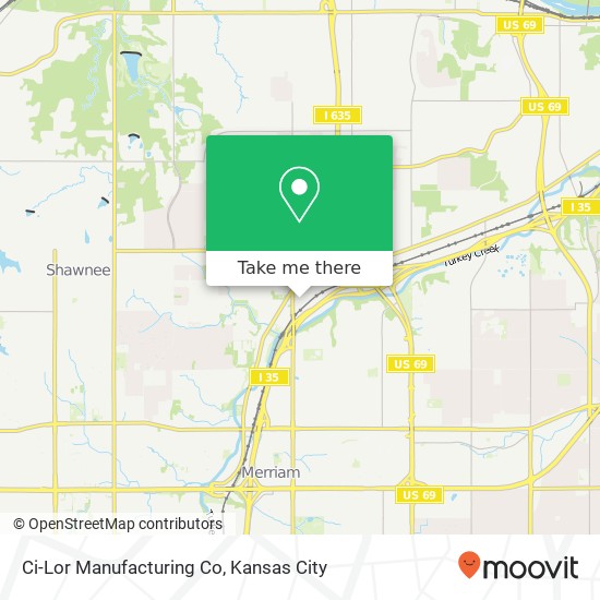 Mapa de Ci-Lor Manufacturing Co