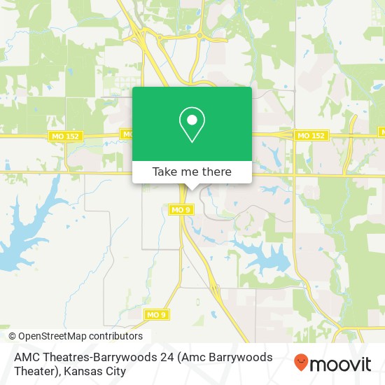 Mapa de AMC Theatres-Barrywoods 24 (Amc Barrywoods Theater)