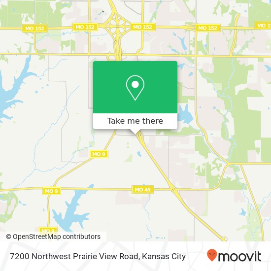 7200 Northwest Prairie View Road map