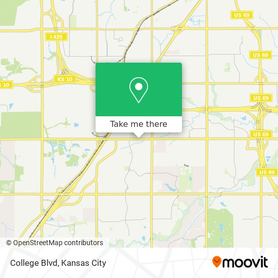 College Blvd map