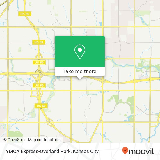 Mapa de YMCA Express-Overland Park