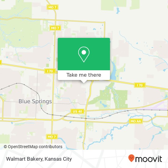 Mapa de Walmart Bakery