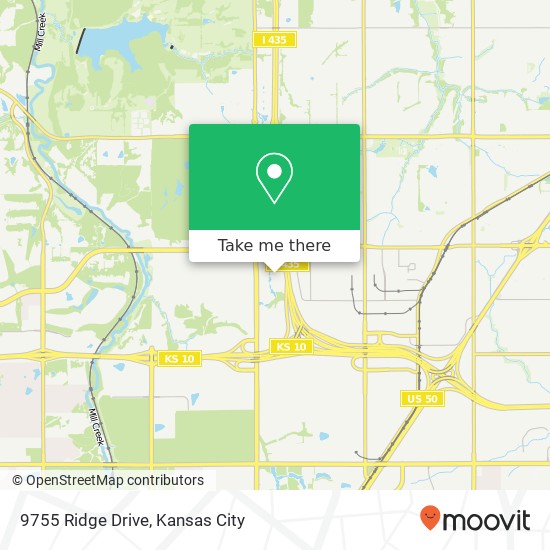 9755 Ridge Drive map