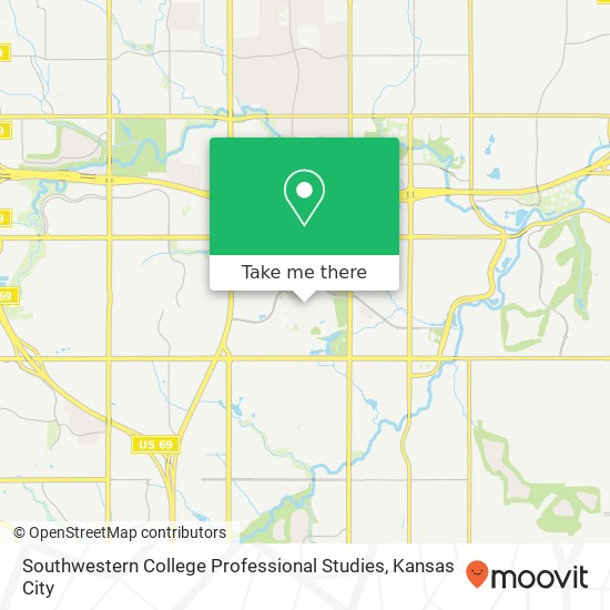 Southwestern College Professional Studies map