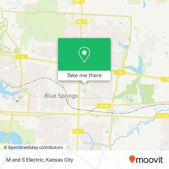 M and S Electric map