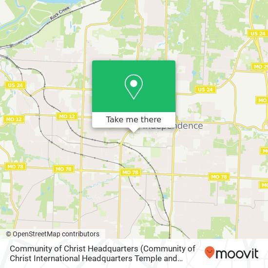 Community of Christ Headquarters map