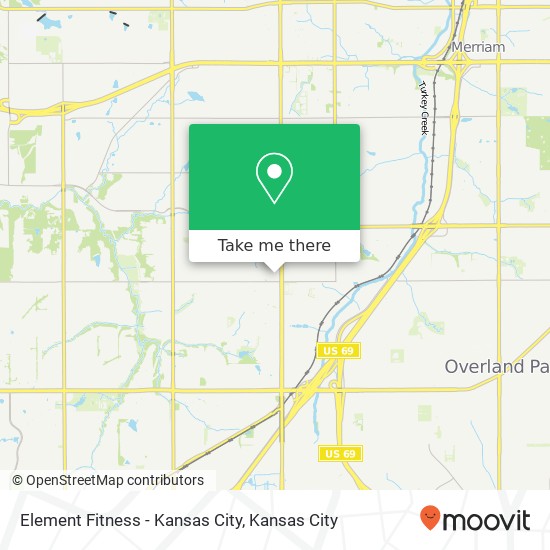 Element Fitness - Kansas City map