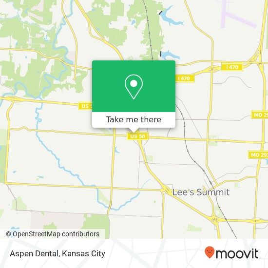 Mapa de Aspen Dental