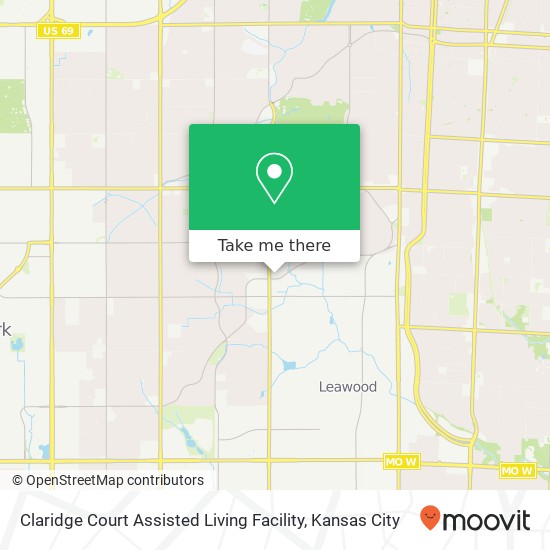 Claridge Court Assisted Living Facility map