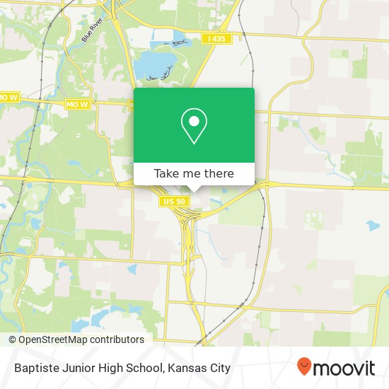 Mapa de Baptiste Junior High School