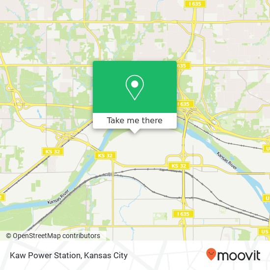 Kaw Power Station map