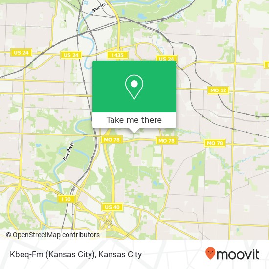 Mapa de Kbeq-Fm (Kansas City)