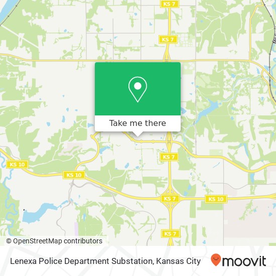 Lenexa Police Department Substation map
