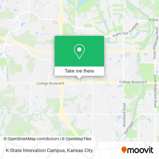 K-State Olathe Campus map