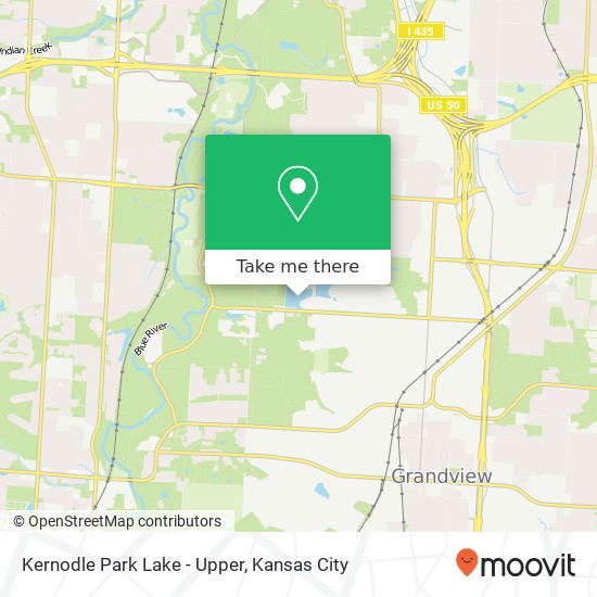 Kernodle Park Lake - Upper map