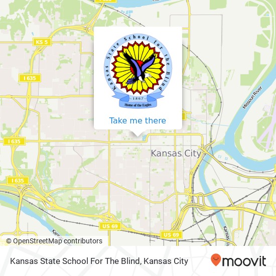 Kansas State School For The Blind map