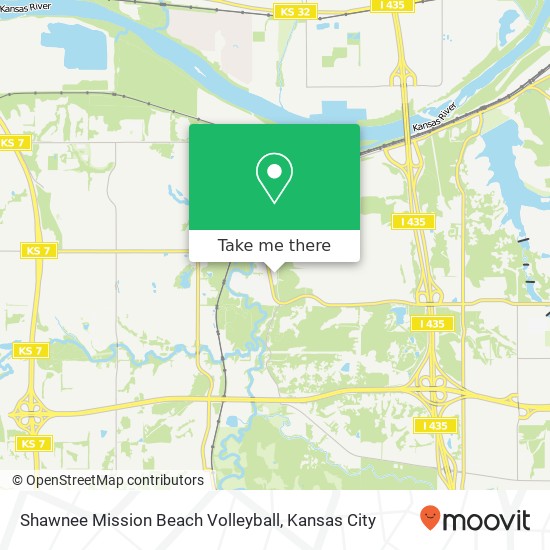 Shawnee Mission Beach Volleyball map