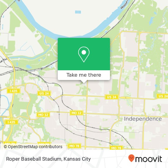 Roper Baseball Stadium map