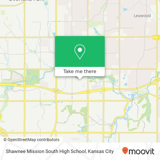 Mapa de Shawnee Mission South High School