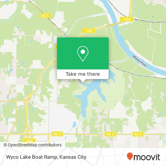 Wyco Lake Boat Ramp map