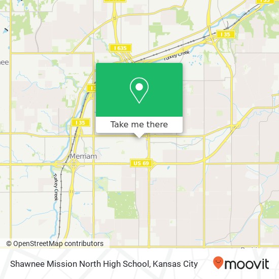 Mapa de Shawnee Mission North High School