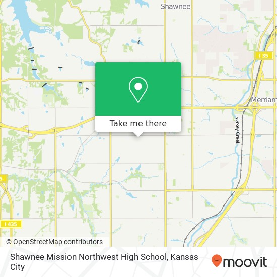 Mapa de Shawnee Mission Northwest High School