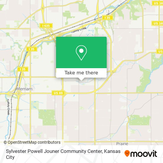 Sylvester Powell Jouner Community Center map