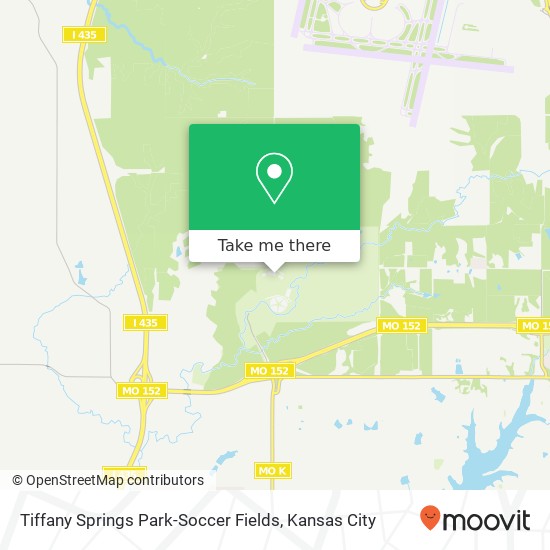 Mapa de Tiffany Springs Park-Soccer Fields