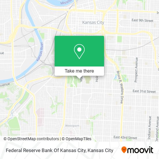 Mapa de Federal Reserve Bank Of Kansas City
