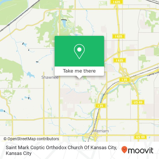 Mapa de Saint Mark Coptic Orthodox Church Of Kansas City