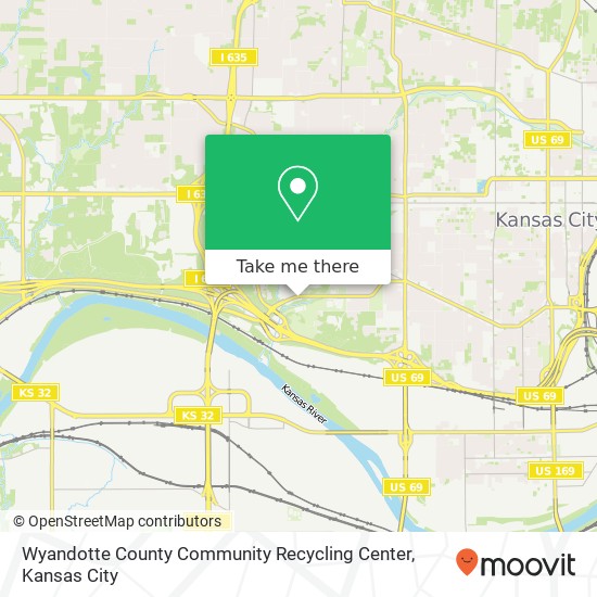 Mapa de Wyandotte County Community Recycling Center