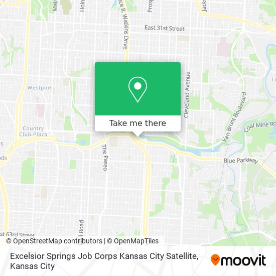 Excelsior Springs Job Corps Kansas City Satellite map