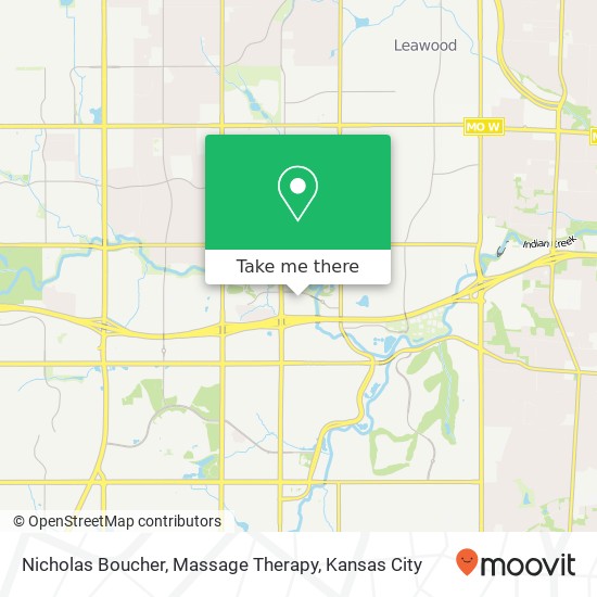 Mapa de Nicholas Boucher, Massage Therapy