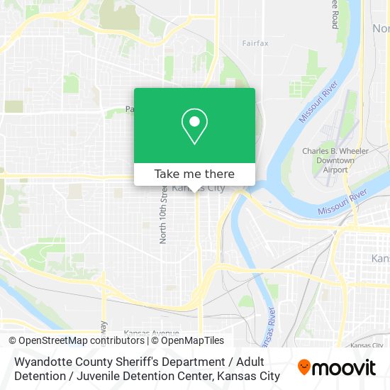 Mapa de Wyandotte County Sheriff's Department / Adult Detention / Juvenile Detention Center