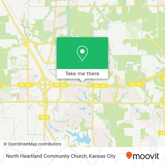 North Heartland Community Church map